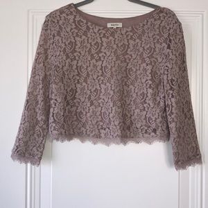 Pink lace top